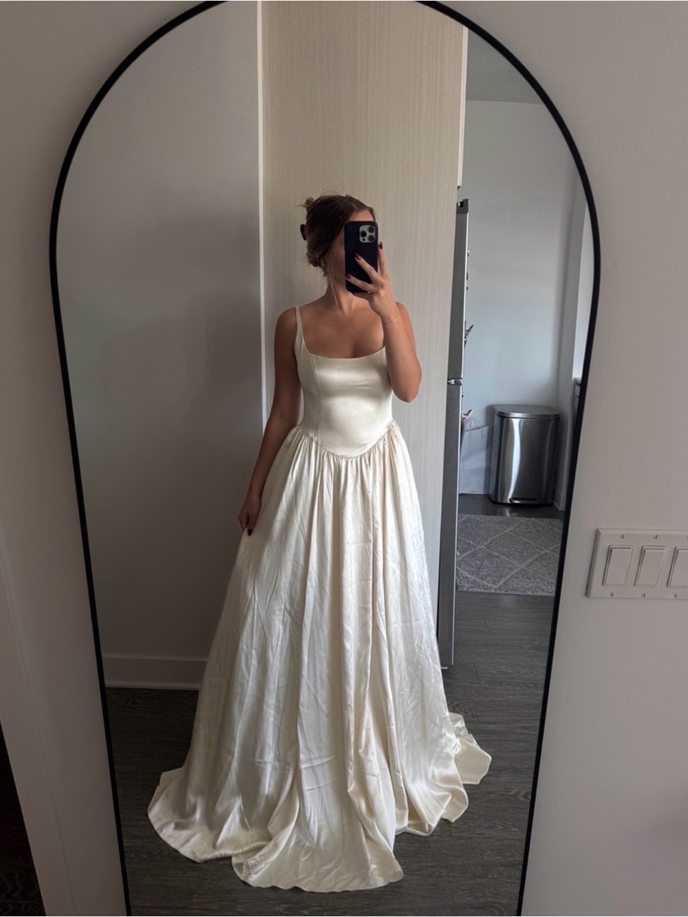 REFORMATION Liz Silk White Dress 2